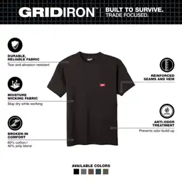 Milwaukee Men's X-Large Black GRIDIRON… — Photo 2