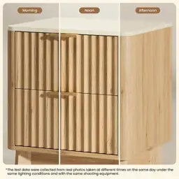 Fluted Nightstand Set of 2… — Photo 4