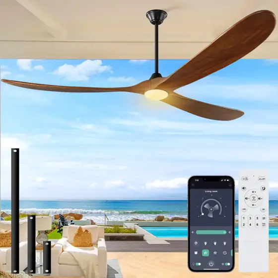 72" Outdoor Ceiling Fan-Light, App… — Photo 1