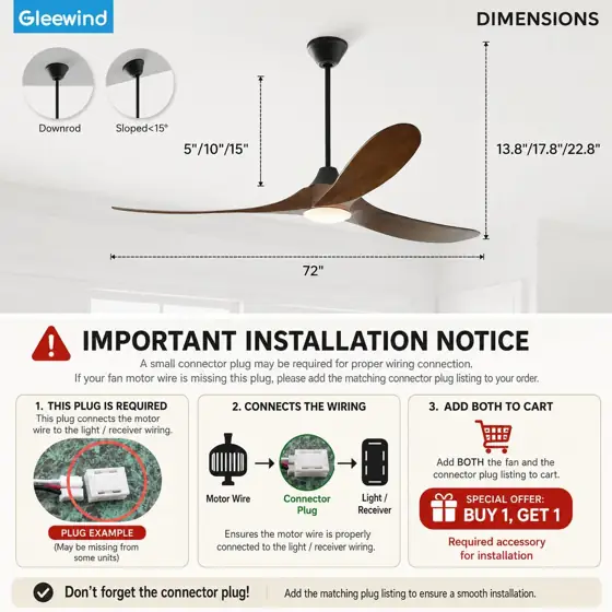 72" Outdoor Ceiling Fan-Light, App… — Photo 3