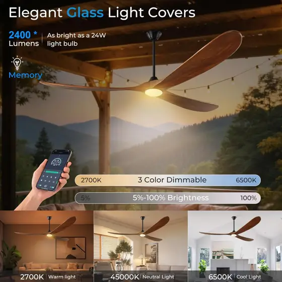 72" Outdoor Ceiling Fan-Light, App… — Photo 4