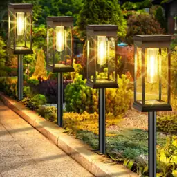 BesLowe 6-Pack Solar Pathway Lights… — Photo 1