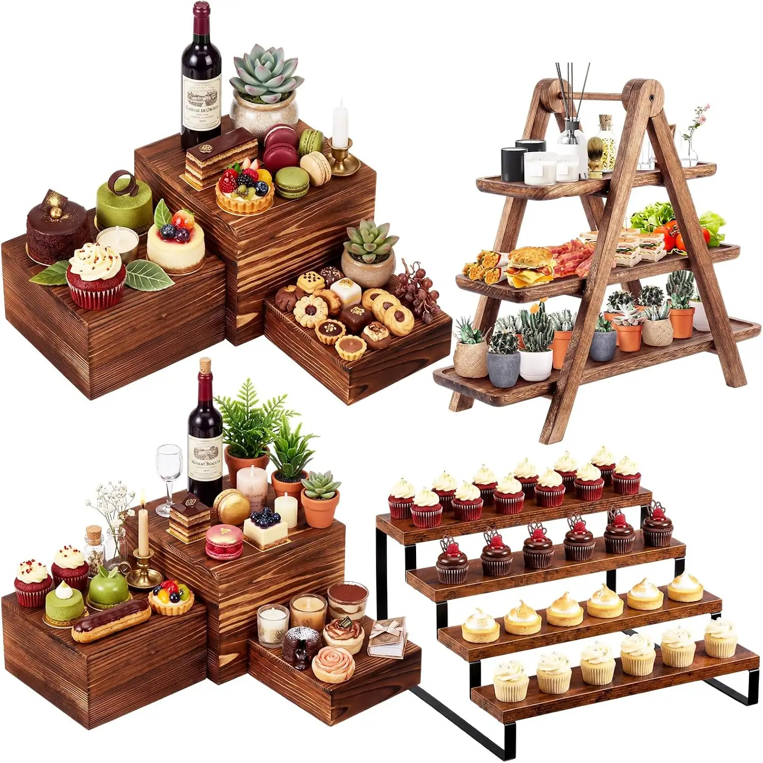 Willinglong 8 Pack Wood Risers… — Photo 1