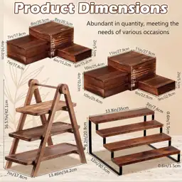 Willinglong 8 Pack Wood Risers… — Photo 2