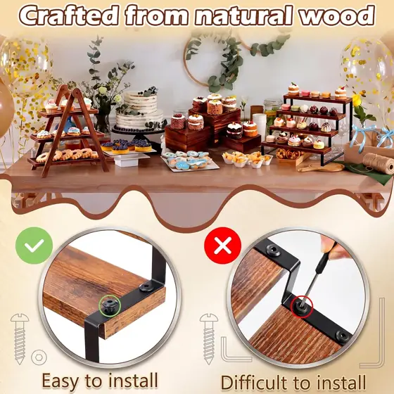 Willinglong 8 Pack Wood Risers… — Photo 4