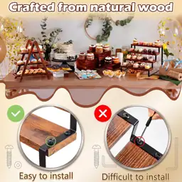 Willinglong 8 Pack Wood Risers… — Photo 4