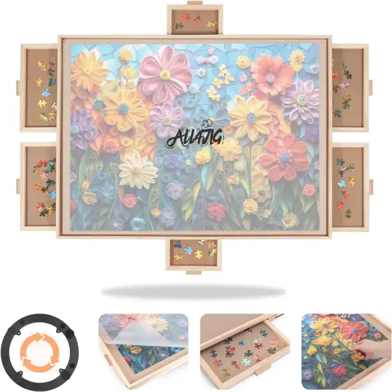 ALL4JIG 1000-Piece Rotating Puzzle Board… — Photo 1