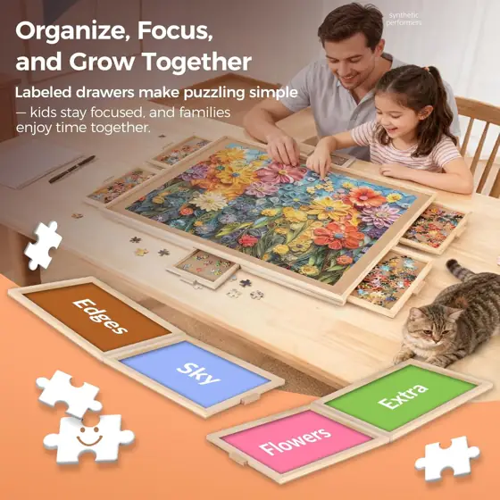 ALL4JIG 1000-Piece Rotating Puzzle Board… — Photo 3