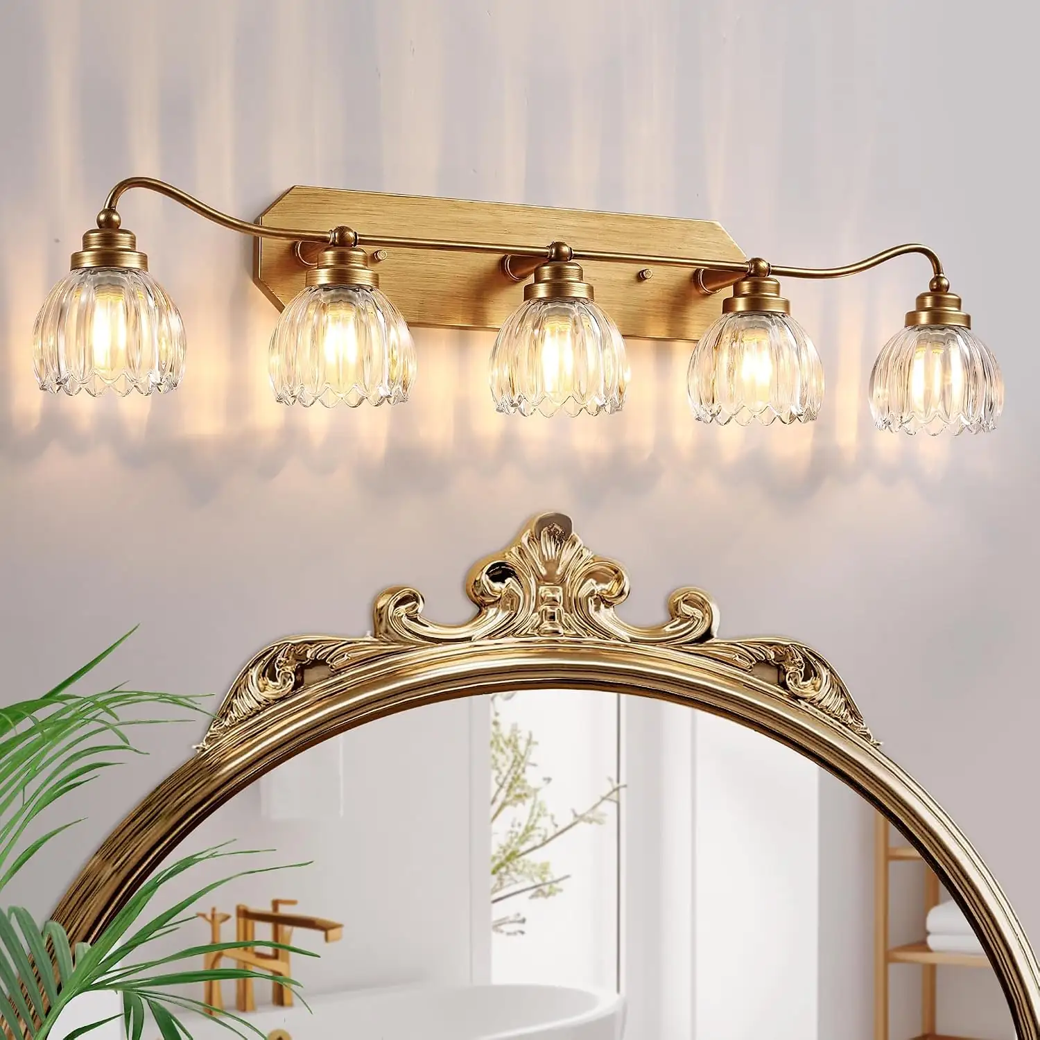 5 Light Gold Vintage Vanity… — Photo 1
