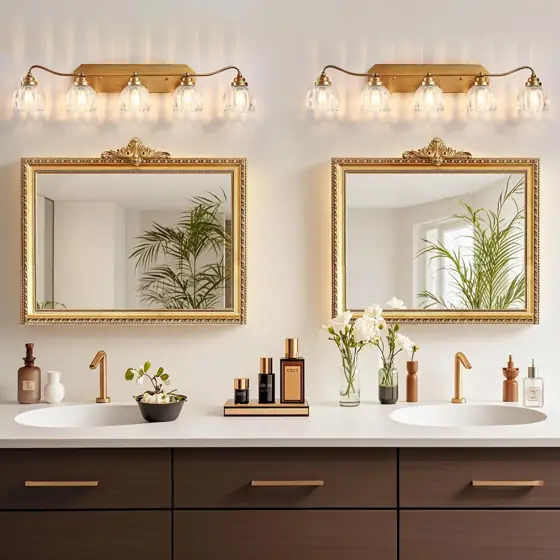 5 Light Gold Vintage Vanity… — Photo 2