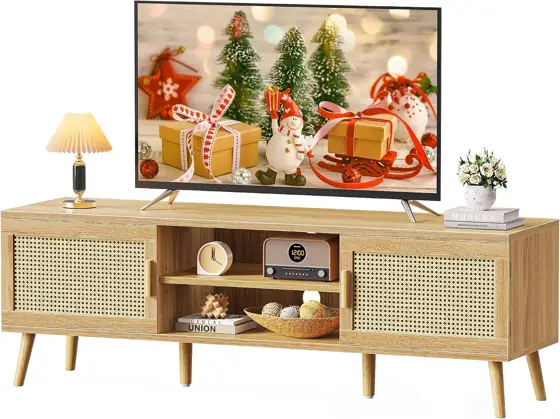 SUPERJARE Boho 65" TV Stand,… — Photo 1
