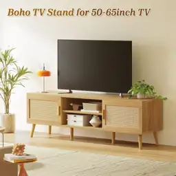 SUPERJARE Boho 65" TV Stand,… — Photo 2