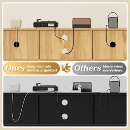 SUPERJARE Boho 65" TV Stand,… — Photo 4