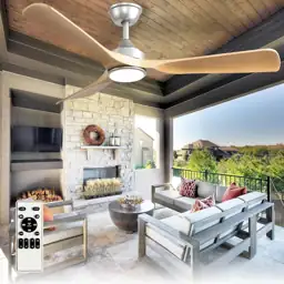 Outdoor Ceiling Fan with Light,… — Photo 1