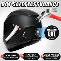 TRIANGLE Full Face Motorcycle Helmet… — Photo 2