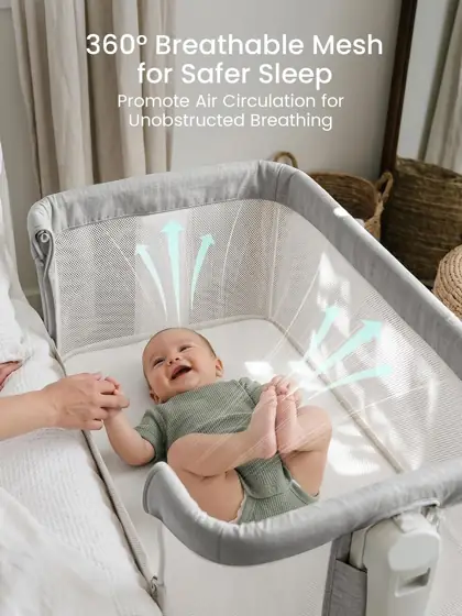 GROWNSY 5-in-1 Baby Bassinet Bedside… — Photo 4