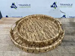 2 Pack Round Wicker Ottoman… — Photo 6