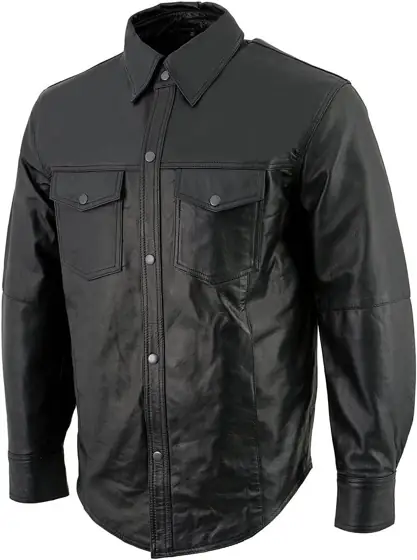 Milwaukee Leather Men's Premium Leather… — Photo 4