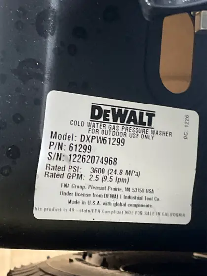DEWALT 3600 PSI 2.5 GPM… — Photo 7
