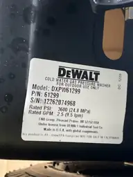 DEWALT 3600 PSI 2.5 GPM… — Photo 7