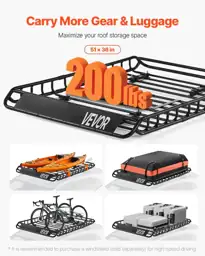 VEVOR Roof Rack Basket 51x36x4.1… — Photo 2