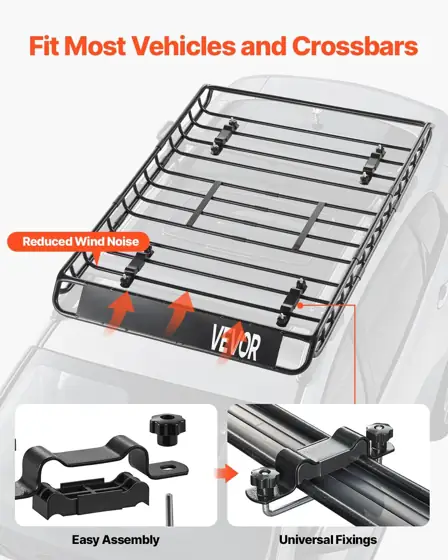 VEVOR Roof Rack Basket 51x36x4.1… — Photo 3