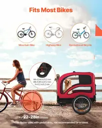 VEVOR Dog Bike Trailer, 100… — Photo 2