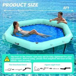 8FT Hexagon Inflatable Water Hammock… — Photo 3