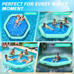 8FT Hexagon Inflatable Water Hammock… — Photo 4