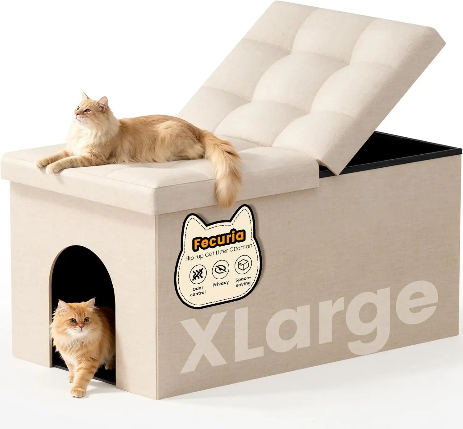 3-in-1 Cat Litter Box Enclosure… — Photo 1