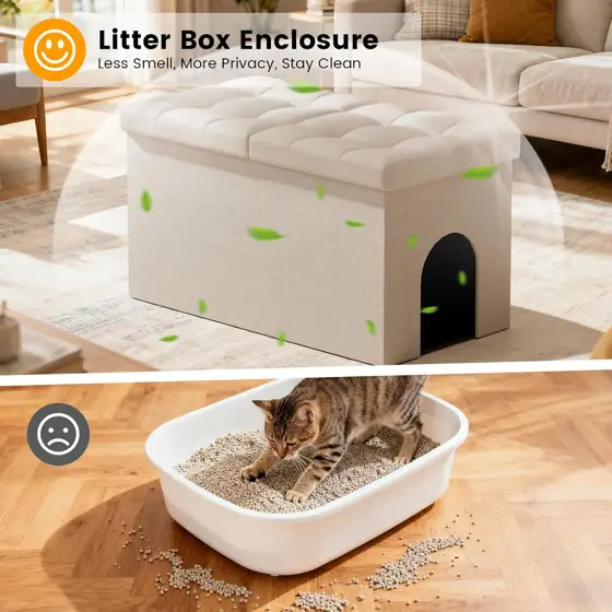 3-in-1 Cat Litter Box Enclosure… — Photo 2
