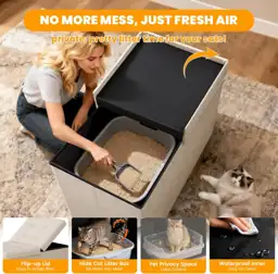 3-in-1 Cat Litter Box Enclosure… — Photo 4
