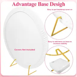 Wokceer Round Backdrop Stand 6.6FT… — Photo 3