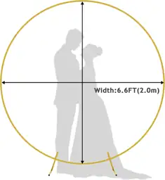 Wokceer Round Backdrop Stand 6.6FT… — Photo 4