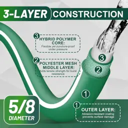 Hybrid Rubber Garden Hose 100… — Photo 2