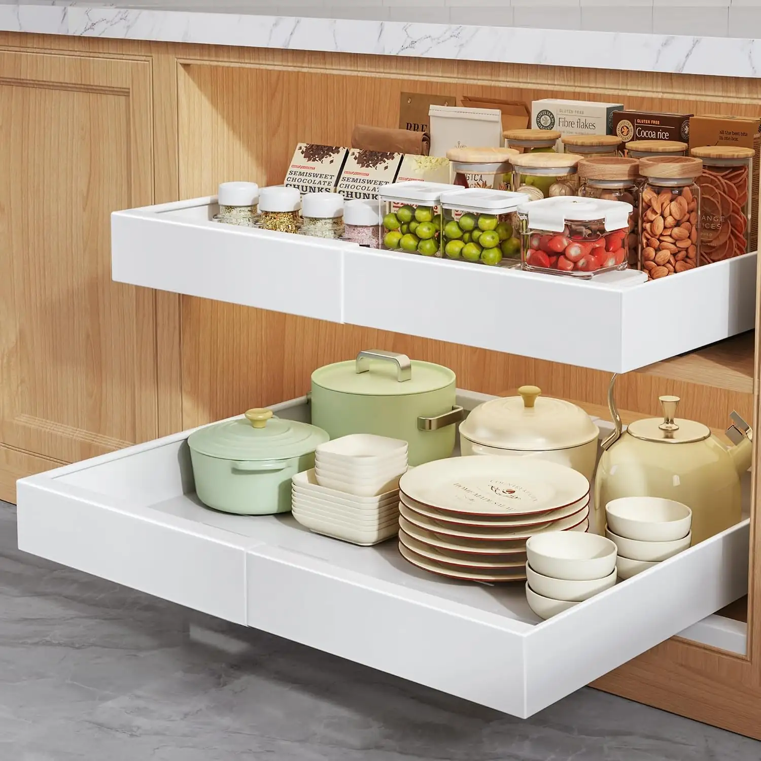 Seinloes 2-Pack Pull-Out Cabinet Organizers,… — Photo 1