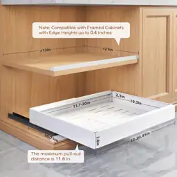 Seinloes 2-Pack Pull-Out Cabinet Organizers,… — Photo 2