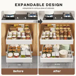 Seinloes 2-Pack Pull-Out Cabinet Organizers,… — Photo 4