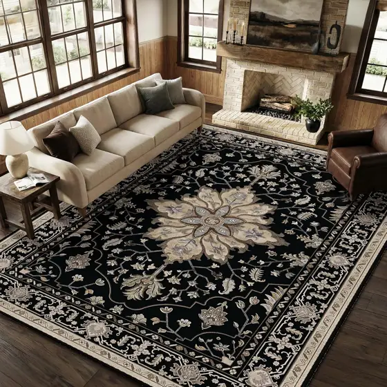 RELEANY Washable Area Rug, 8'x10',… — Photo 1