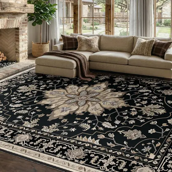 RELEANY Washable Area Rug, 8'x10',… — Photo 4