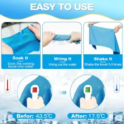 MENOLY 200-Pack Cooling Towels Bulk,… — Photo 4