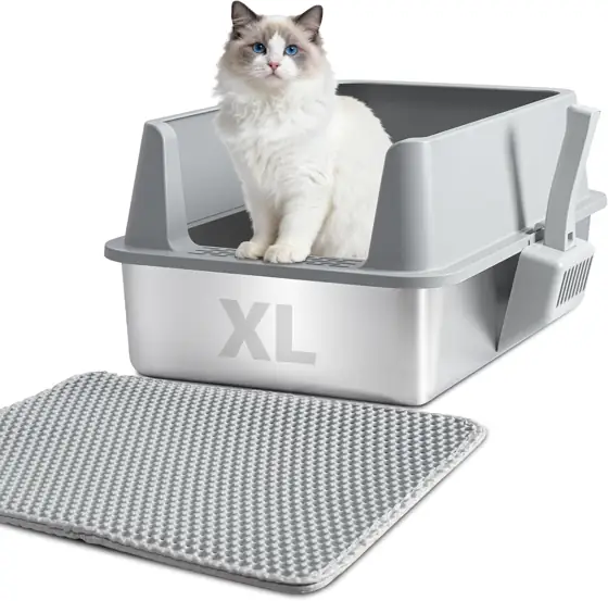 XL Stainless Steel Litter Box… — Photo 1