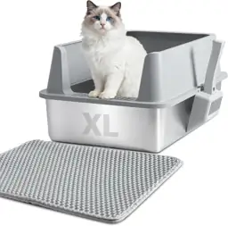 XL Stainless Steel Litter Box… — Photo 1