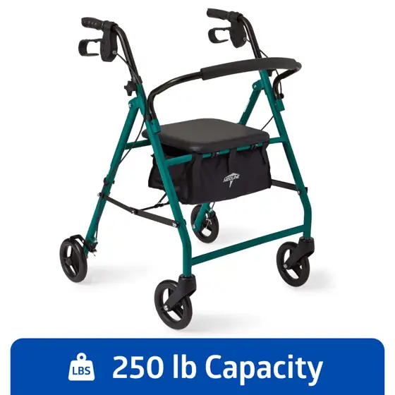 Medline Aluminum Rollator, Folding Rolling… — Photo 1