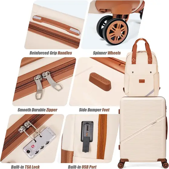 Cosbarn Carry On Luggage,3 Piece… — Photo 3