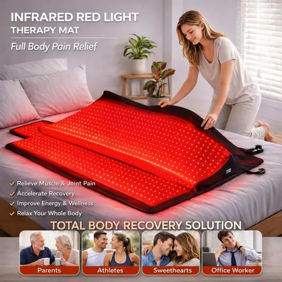Full-Body Red Light Therapy Mat,… — Photo 4