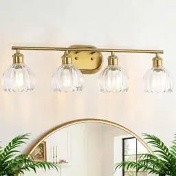 4-Light Bathroom Light Fixture Brushed… — Photo 1