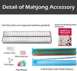 American Mahjong Set, 166 White… — Photo 3