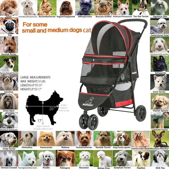 ROODO Escort 3-Wheel Dog/Cat Pet… — Photo 4