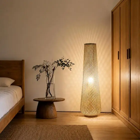Boho Style Bamboo Woven Floor… — Photo 1